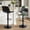Green, variant on Unikome Bar Stools Set of 2, Adjustable Swivel Counter Height Barstools, Faux Leather Upholstered Stools with Pet Tail-Inspired Hollow Back for Kitchen Island, Yellow
