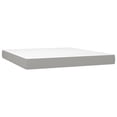 thumbnail image 3 of vidaXL Box Spring Bed with Mattress Light Grey 183x213 cm California King Fabric, 3 of 5