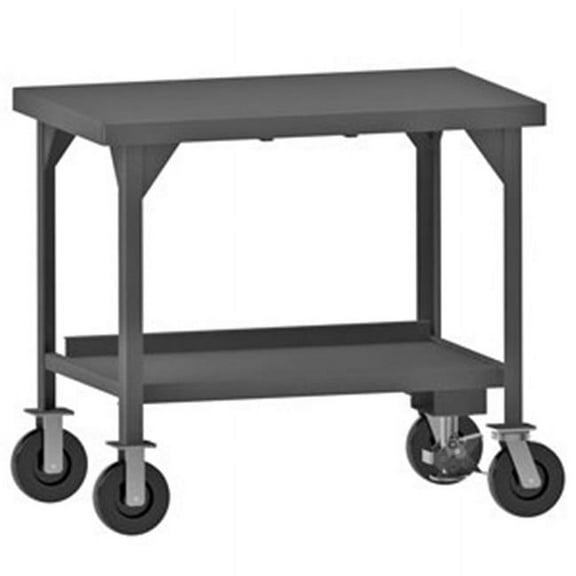 44 in. Heavy Duty Mobile Workbench, Gray - 5000 lbs