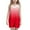 Red, variant on Juslio Girl Dresses Casual Sleeveless Pockets Summer Beach A-line Knee Length Blue Halter Dress
