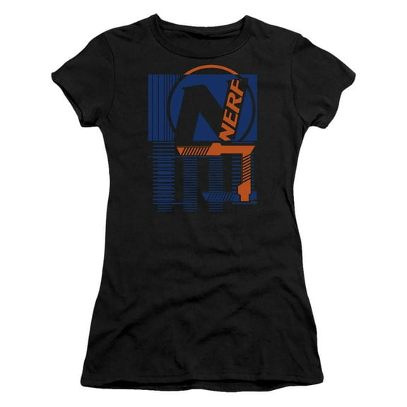 Nerf Grid S/S Junior Women's T-Shirt Sheer Black