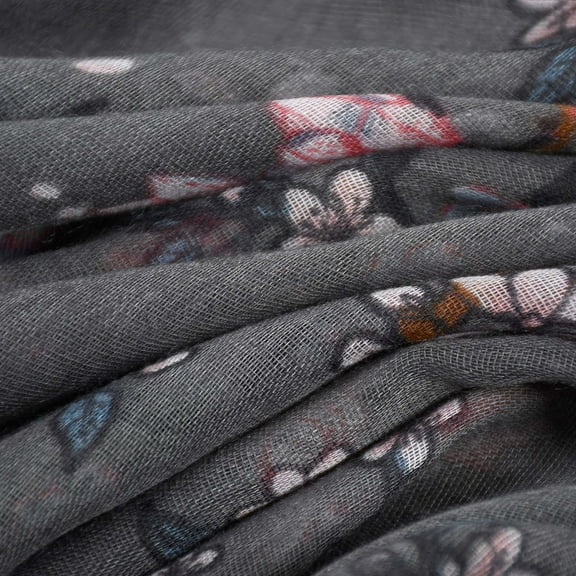 CHEGUTA Neck Scarf for Women Winter Scarf,Women's Floral Printed Paris Gauze Tie Sunproof Cape Large Scarves