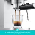 thumbnail image 2 of CASABREWS CM5418 Plus 20-Bar Semi-Automatic Espresso Machine & Coffee Maker with Steam Wand, Cold Brew Function, Stainless Steel, Silver, 2 of 7