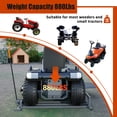 thumbnail image 5 of Mulinsonfly Ride-On Lawn Mower Jack Lift - Telescopic Maintenance Jack for Garden Tractors and Riding Lawn Mowers, 880 lbs Weight Capacity, Manual and Power Tool Handles Included (Grey), 5 of 9