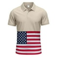 thumbnail image 5 of GERsome 4th of July Mens 2 Piece Outfits Button Down Short Sleeve Tops and Shorts Sets American Flag Graphic Summer Jogging Tracksuits S-3XL, 5 of 9