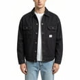 thumbnail image 2 of Hulanddfd Men's Denim Jacket Turn Down Collar Button Down Multi Pocket Casual Trucker Coat Fall Winter Outerwear, 2 of 5