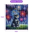 thumbnail image 5 of Happy New Year Schnauzer Family Cheer Winter Midnight Firework Shower Curtain Miniature Schnauzer Dog Lover Waterproof Bathroom Bathtub Curtain - 02025, 5 of 5