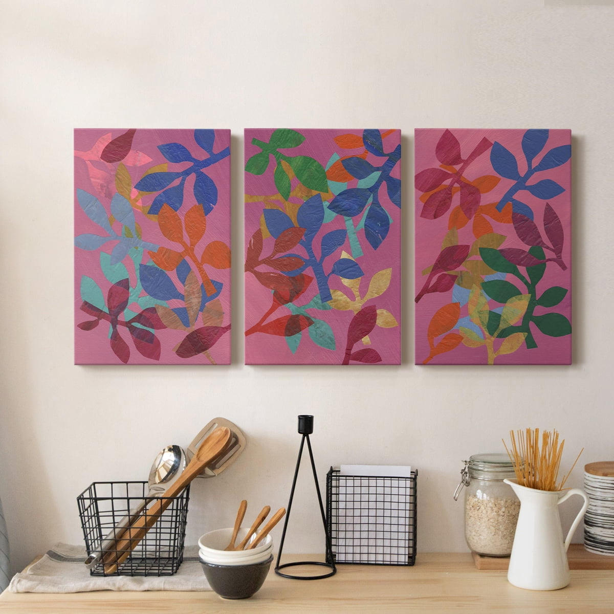 Vivid Stems I Premium Gallery Wrapped Canvas - Ready to Hang - 8 x 12 Each