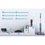 Carevac Corded Multi Surface Hard Floor Cleaner Wet Dry Vacuum Vacuum Mop Self Cleaning Cycle, Pet Multi-Surface