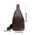 thumbnail image 7 of Tupukom Crossbody Bags for Women Men Travel Antitheft Crossbody Bags Sling Backpack Birthday Gifts Men's Women's Bags & Accessories,Coffee, 7 of 7