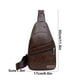 thumbnail image 3 of pstuiky Mochila bandolera con correa y orificio para USB y orificio para auriculares. Mochila con correa para senderismo bolso bandolera multiusos., 3 of 6