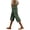 Army Green-1, variant on Cropped Linen Pants Women Summer Loose Fit Casual Gauze Capri Pants Elastic Waist Capris Beach Trousers with Pockets