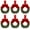 Red, variant on Vorkoi 6PCS Christmas Kitchen Cabinet Wreaths with Plaid Bow Ribbon Hanging Cabinet Doors Wreaths Decorative for Kitchen Window Outdoor Indoor Holiday Decor