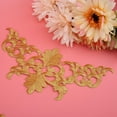 thumbnail image 1 of Cloth Sticker, Embroidery Pattern Sewing Cloth Sticker Embroidered Patch 4PCS  For Create An Embroidery Picture For DIY Trinkets Pagoda Shape Gold, 1 of 8