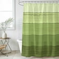 thumbnail image 6 of Green Wood Grain Shower Curtain Set - Extra Long 72" x 96" Washable Bathtub Curtain with 12 Hooks, Ombre Rustic Retro Wooden Plank Waterproof Fabric Stall Shower Curtains for Bathroom/Bathtub Décor, 6 of 6