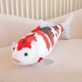 thumbnail image 4 of Fish Plush Pillow Simulation Koi-fish Doll Plushies Ornament Sofa Cushion Soft Stuffed Animal Lucky, 4 of 5