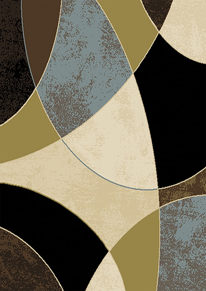 Contemporary Stripes 8x11 Area Rug Modern Geometric Carpet Approx 7'8" x 10'4" 