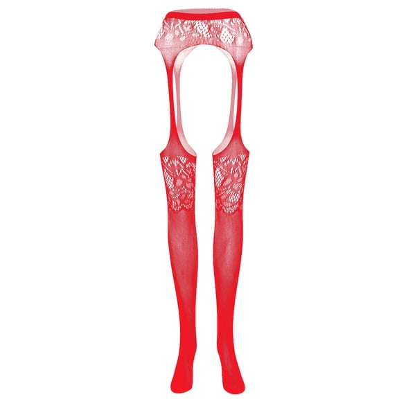 Lingerie for Women Nightwear Garter Belt Stocking Fishnet Thigh High Tights Suspender Pantyhose Lace Breathable Babydoll Underwear
