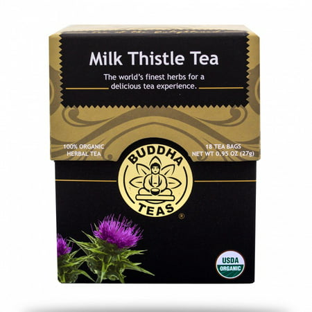 Buddha Teas Milk Thistle Tea  (6x18 CT) (Best Tea For Hong Kong Milk Tea)