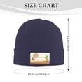 thumbnail image 3 of LNWH Knitted Acrylic Hat, Desert Cactus Pattern Winter Beanie Hat for Cold Weather, Navy Blue, 3 of 8