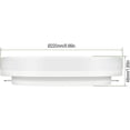 thumbnail image 5 of Promoción de invierno, luz de techo LED de 15 W, lámpara de techo impermeable IP54, luz blanca fría de 5000 K, 1250 lm, ángulo de haz de 120 °, luz de techo LED ideal para murciéla, 5 of 5