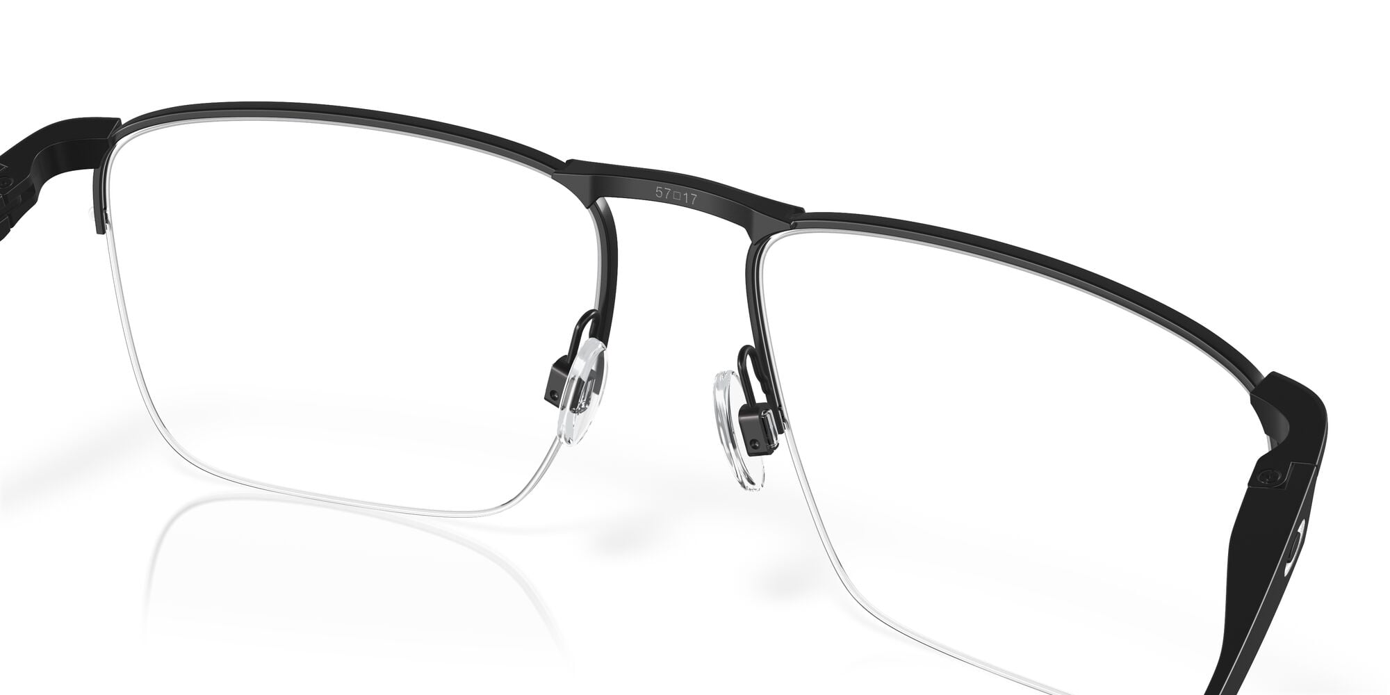 Oakley Men's Size 55 Voon Optical Glasses, Satin Black/Demo Lens