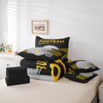 thumbnail image 5 of American Football Comforter Set with Sheets 3D Ball Game Comforter Set Bed-in-a-Bag Queen 7-Piece,Pittsburgh(1 Comforter, 1 Flat Sheet 1 Fitted Sheet 2 Pillowcases 2 Throw Pillow Covers), 5 of 5