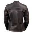 thumbnail image 6 of Milwaukee Leather LKL27006 Women's Premium Distress Brown Leather Motorcycle Biker Jacket w/ CE Armor Protection X-Large, 6 of 9