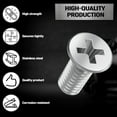 thumbnail image 2 of GHSDFBB 8pcs Screw Rotor Brake Disc Retaining 93600-06014-0H-Set is Best Replacement for Honda, Acura, Hyundai, Kia, Mazda-Front and Rear Stainless Steel Retaining Screws by Automajor, 2 of 6