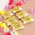 thumbnail image 4 of Cajas de regalo de almohada de flores de 6 piezas Sunnimix favores de fiesta de cumpleaños de boda Oro, 4 of 8
