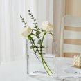 Taosunzt Clear Book Vase Acrylic Lightweight Aesthetic Flower Vase Home