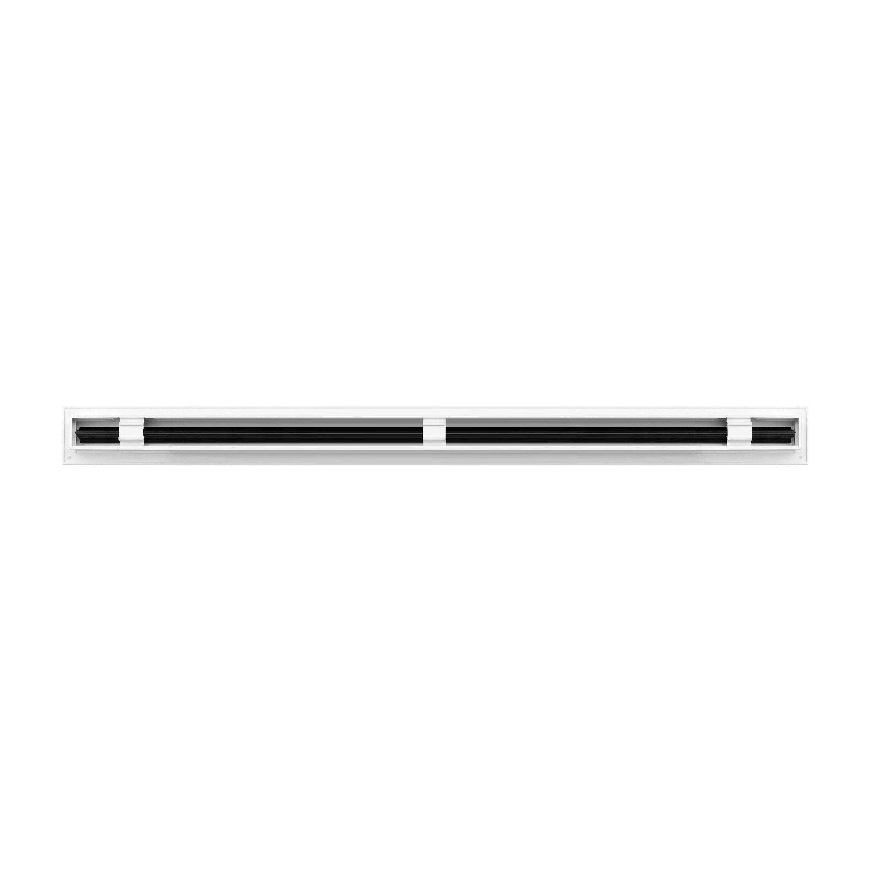 BUILDMART - 36" Linear Slot Diffuser - (1 Slot) Single Slot - White Decorative Aluminum Air Vent - Heating and Cooling Modern AC Vent Cover for Ceiling, Walls & Floors - Texas Buildmart