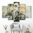 thumbnail image 5 of Graffiti Art Canvas, Modern Canvas Art, Abstract Canvas Art, Fashion Art Canvas, Penang Malaysia Art, Children On Bike Canvas Art, Canvas Wall Decor - 3P-Natural Framed, 5 of 9