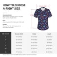 thumbnail image 4 of Honeii Cute Shark Print Women's Classic V-Neck T-Shirt,Womens Fashion Tops,Stylish Everyday Top for Women, Casual Summer Spring Outfits Clothes-3X-Large, 4 of 5