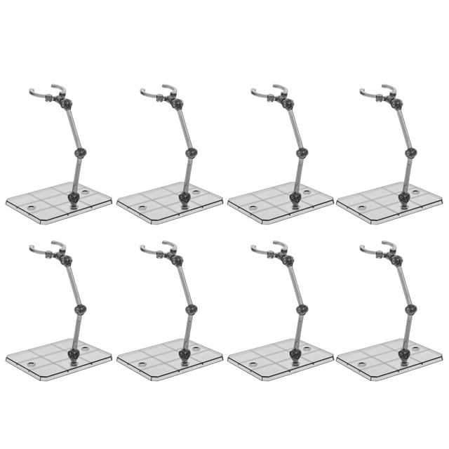 WHAMVOX Action Base 8Pcs Multiple Display Options Grey for Action Figures Accessories