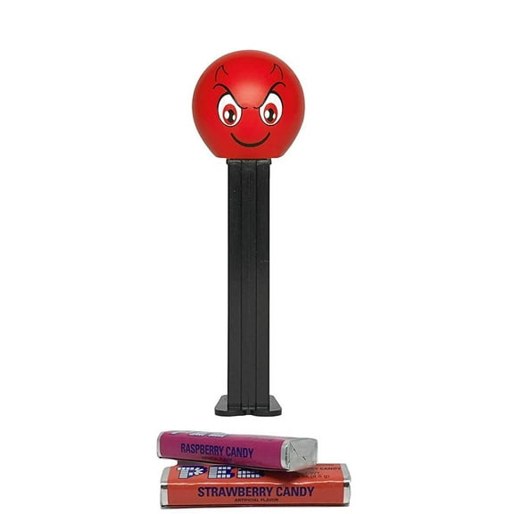 PEZ PEZemoji Collectable Candy Dispenser Blister Pack , 0.87 Ounce - Devilish