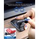 thumbnail image 4 of Un soporte negro para teléfono celular para automóvil compatible con el soporte para teléfono celular en pasta de consola central popsocket magsafe, 4 of 5