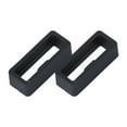 thumbnail image 3 of Miangastore 2PCS Silicone Watch Band Strap Loops Strap Silicone Ring Movable Ring Positioning Buckle Compatible for Garmin Fenix X5 - Inner Diameter 22mm (Black), 3 of 8