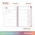 thumbnail image 4 of Blue Sky Gen Z 2026-2027 Weekly and Monthly Academic Year Planner Calendar, July 2026 - June 2027, 5" x 8", Flexible Interchangeable Cover, Wirebound, Laminated Tabs, Storage Pocket, Gladys, 4 of 9