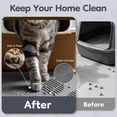 thumbnail image 5 of Cat Litter Mat 40" x 28" XL, Extra Large Silicone Mat for Litter Box, 1.38" Raised Edge Urine Proof Litter Trapping Mat Pad for Scatter Control, Soft on Kitty Paws, Protect Floor (Dark Grey), 5 of 18