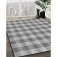 thumbnail image 3 of Ahgly Company Machine Washable Indoor Square Transitional Gray Cloud Gray Area Rugs, 5' Square, 3 of 7