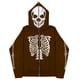 thumbnail image 3 of Sudadera con esternón oscura Y2K europea y americana, sudaderas con capucha para hombres y mujeres, pareja gótica, sudadera con cremallera larga de gran tamaño Harajuku, 3 of 4