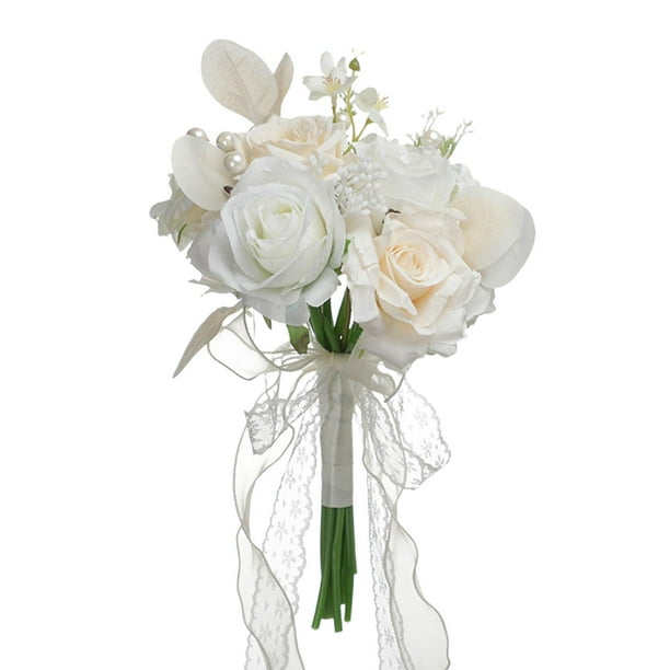 Boda hecha a mano ramo de novia accesorios de fotografía cinta bor novia G Yuyangstore Ramo de novia