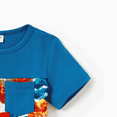 thumbnail image 3 of PatPat Family Matching Floral Panel T-Shirt and Ruched Drawstring Side Bodycon Strap Dress Sets, 3 of 3