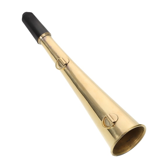 OULII Bull's Horn Copper Golden For Safety Personnel 1Pack 7.9X1.7X1.7In