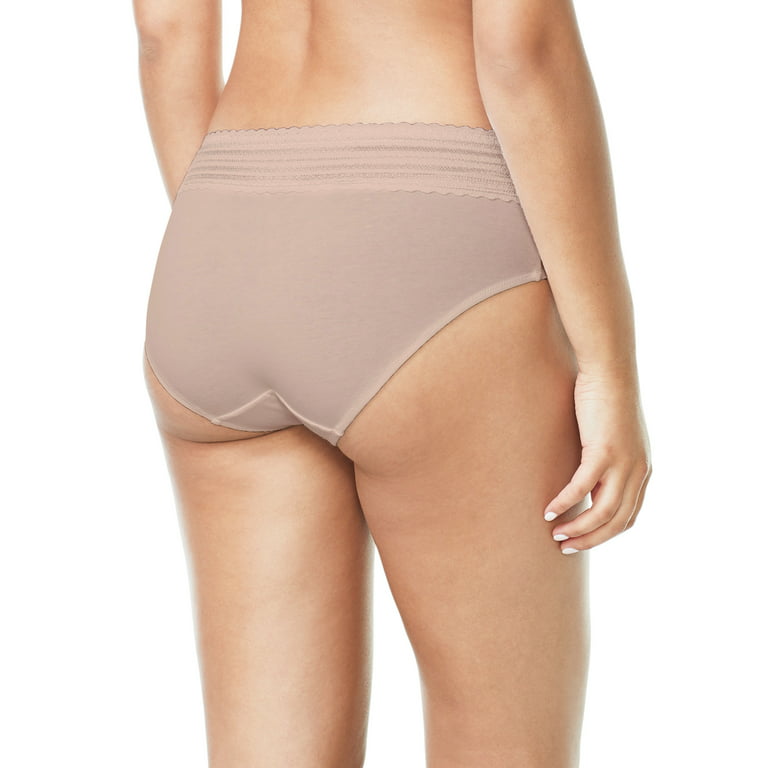 Warners® Blissful Benefits Dig-Free Comfort Waist with Lace Cotton Hipster  6-Pack RU2266W