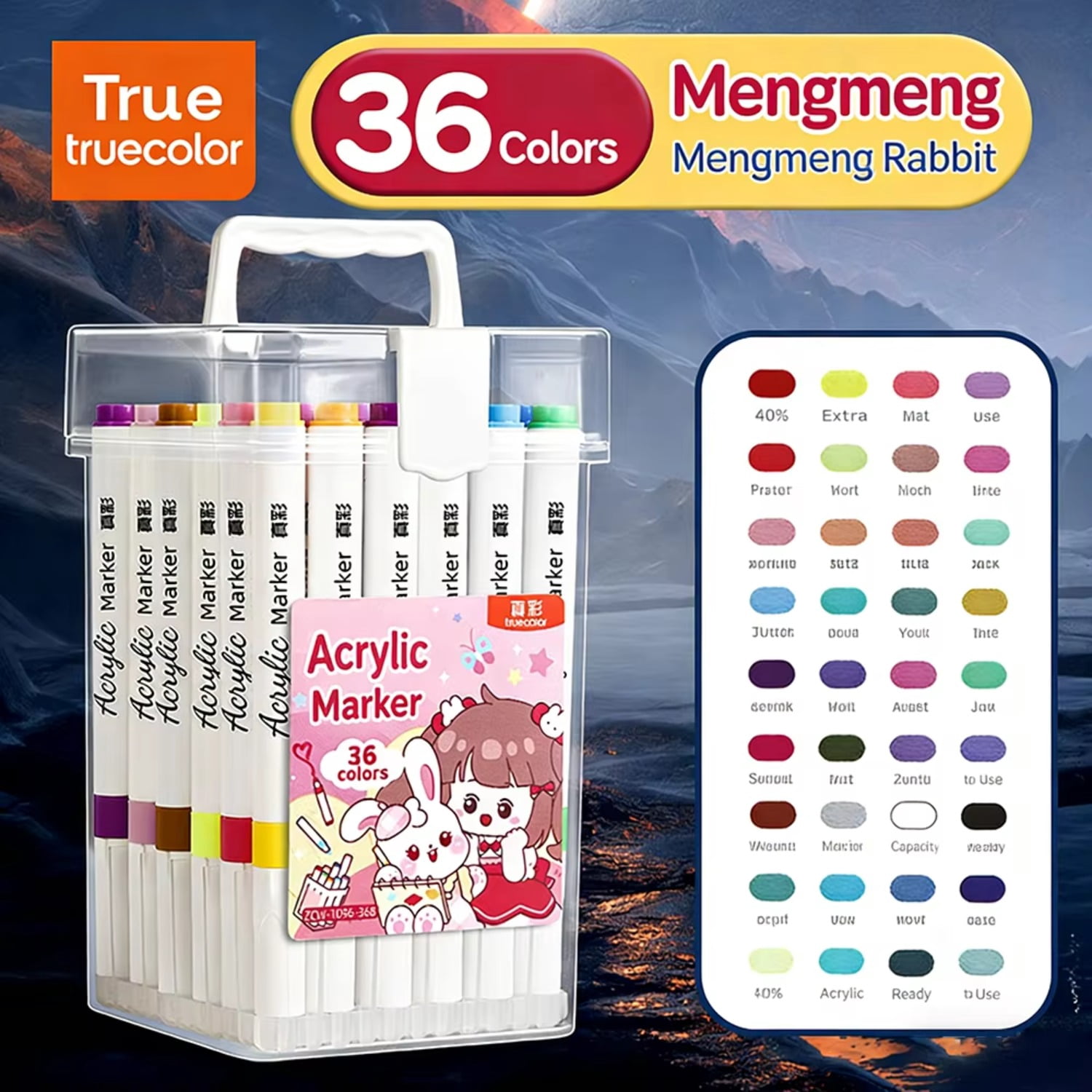 Colors Acrylic Paint Markers Set No Shake No Press Design Opaque Ink With Layering Ability For Artists Painters Painting Graf