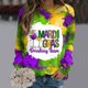 thumbnail image 4 of Gibobby Sudaderas para mujer Camisa de para mujer, sudadera, camisa de día de fiesta de , Top informal de manga larga (Verde, L), 4 of 5