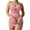 Pink, variant on Women's Mesh See-Through Camisole Slip Dress Short Nightgown Lingerie Sleepwear Home Wear Romantic Swimsuit, Pink M