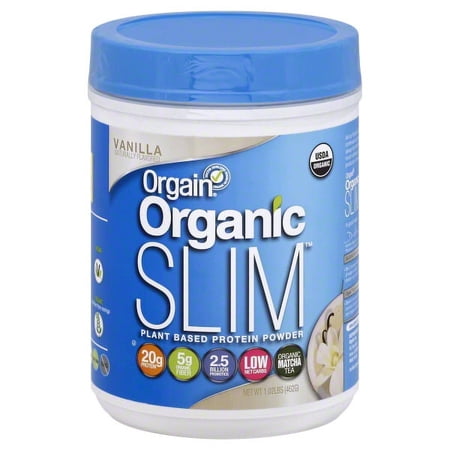 Orgain - Organic Slim Plant Based Protein Powder Vanilla - 1.02 lbs.